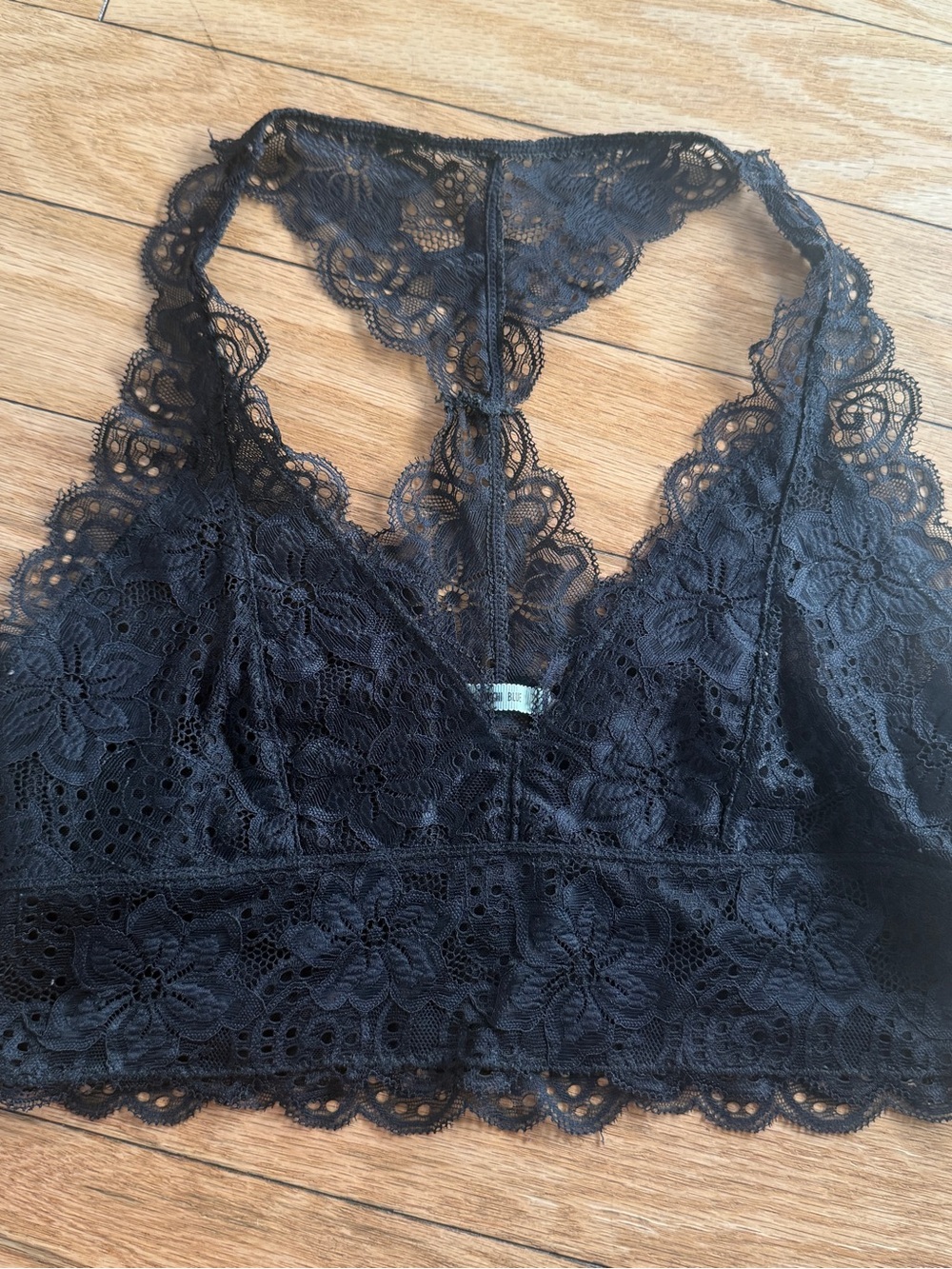 Kimchi Blue Black Lace Racerback Bralette